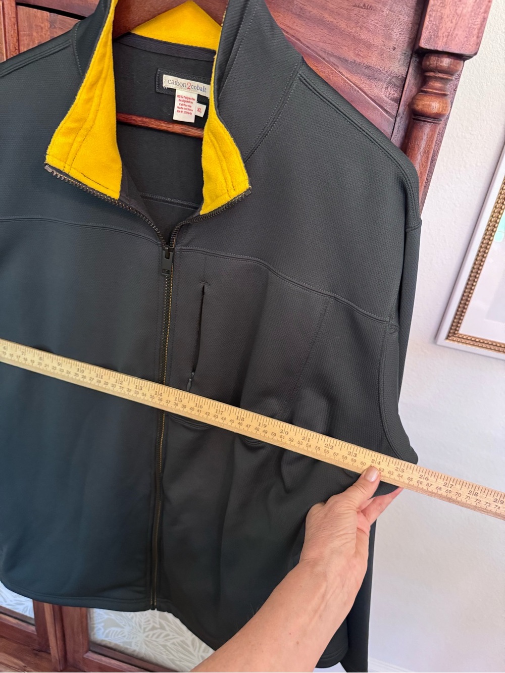 Carbon2cobalt Jacket Mens XL Gray Softshell Full Zip Lined Windbreaker Effort